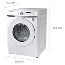 Lavadora Samsung 20kg Carga Frontal | Wf20t6000aw/co Blanco