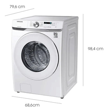 Lavadora Samsung 20kg Carga Frontal | Wf20t6000aw/co Blanco