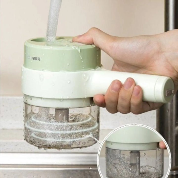 Cortadora Eléctrica Multifuncional De Verduras 4 En 1