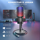 Micrófono dinámico Fifine A8 Gamer modelo color negro