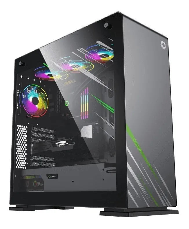 Chasis Gamer Gamemax Vega Pro Grey Verde