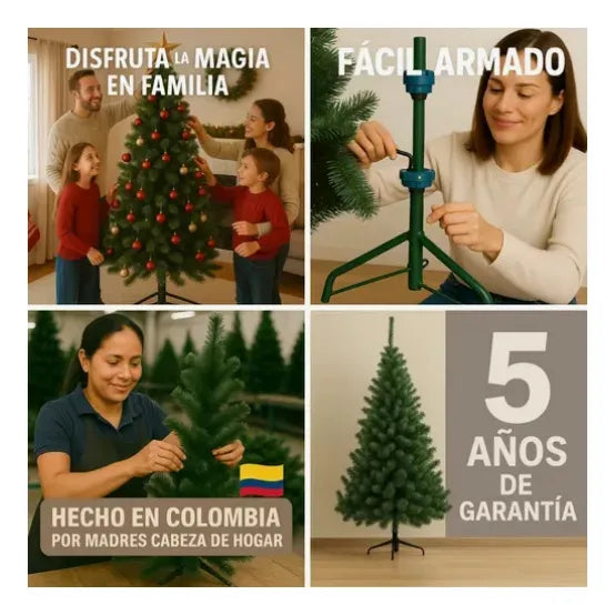 Arbol De Navidad Pino Silvestre De 1.80 Mtrs Verde