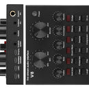 Mezcladora Tarjeta Sonido V8 Audio Grabacion Efectos Interfa Negro
