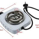 Mini Estufa Eléctrica Fogón Portátil Cocina 1 Puesto Blanco