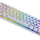 Teclado Razer QWERTY Razer Purple inglés US color mercury con luz RGB