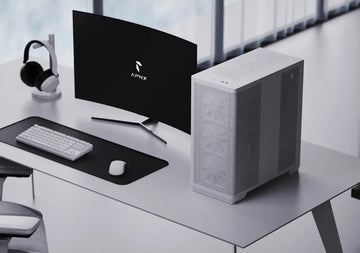 Gabinete Gamer Apnx C1 Blanco Maxima Calidad Alta Gama 4 Fan