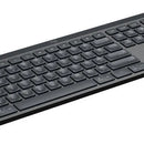 Teclado Logitech Master Series QWERTY Membrana inglés US color grafito con luz blanca