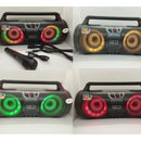 Parlante Bluetooth Portatil 50w Rms Usb Mp3 Radio Karaoke Negro