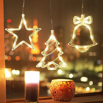 Steford Luces Navideñas Para Ventanas, 3 Piezas De Luces Led