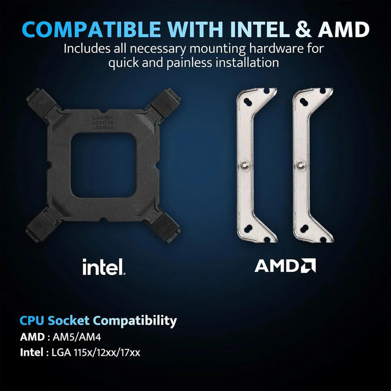 Cooler Para Cpu Darkflash Z4pro 120mm Argb, Tdp 200w