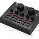 Interfaz Mezclador De Audio Externo Usb Tarjeta De Sonido V8