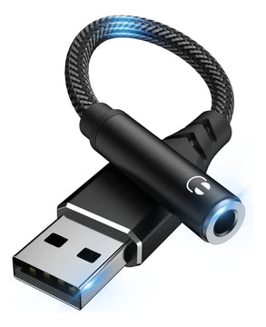 Adaptador De Audio Usb A Conector De 0.138 In, Tarjeta De So