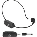 Microfono Inalambrico De Diadema Receptor Plug Americansound Negro