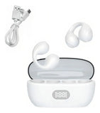 Audífonos Conducción Ósea De Clic Inalámbricos Bluetooth Color Blanco