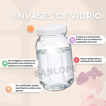 12 Frascos Almacenar Leche Materna 8 Onz