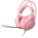 Auriculares Estéreo Gamer Xtech Luz Led 3.5mm Rosa Xth-564
