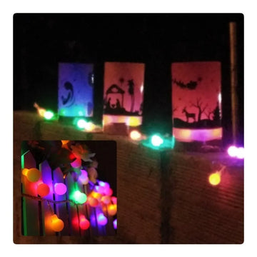Luz Led Navidad + Faroles Navideños