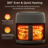 Freidora De Aire Digital 8 Litros Schaffhuasen 1500w Blanca Blanco