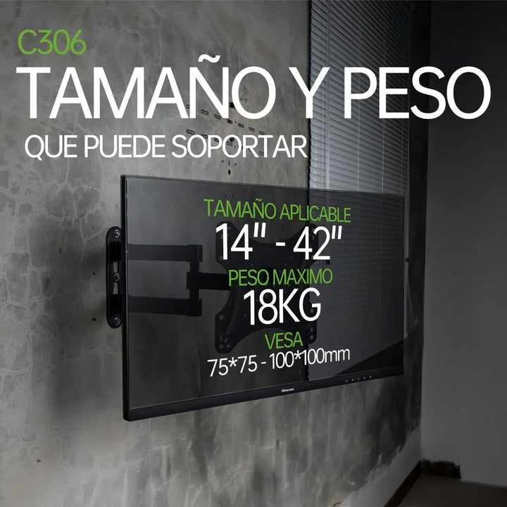 Soporte Gc Cp306 De Tv Pantalla Ajustable Reclinable 14-42