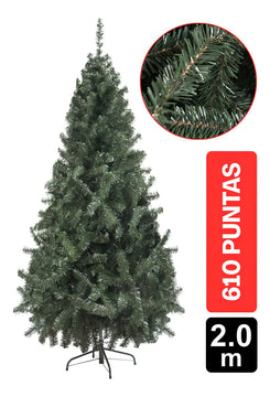 Arbol De Navidad Montañes 2m 610 Puntas 28 Ramas Gio Home Pino Navideño Look Natural Base Metalica Artificial Decoracion Con Bolas Adornos Extension Cintas Bombillos Botas Campanas Luces Estrella Noel