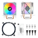 COOLER CPU AIGO ICE200PRO RGB para procesadores Intel y Amd