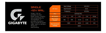 Fuente de poder para PC Gigabyte P550B 550W