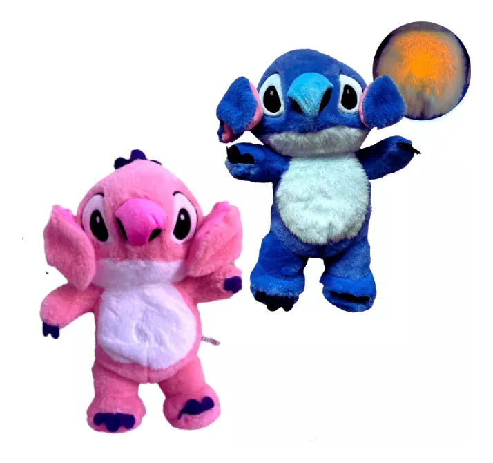 Stitch Juguete Que Respira, Alivia La Ansiedad Con Sonido Color Azul