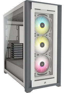 Gabinete Corsair Icue 5000x Rgb Blanco Vidrio Templado Atx