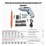 Destornillador Inalámbrico Recargable Eléctrico Impacto - Gris