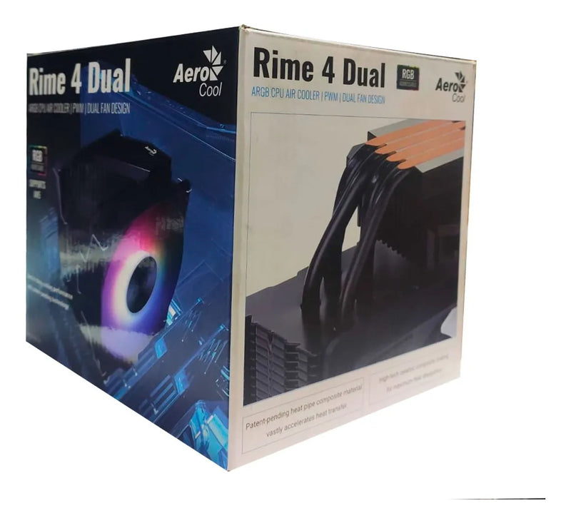 Cooler Cpu Aerocool Rime 4 Dual Argb Pwm Rgb Supports Am5