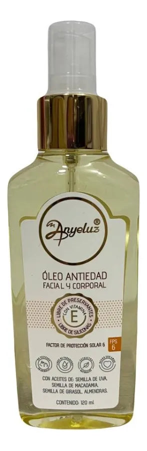 Óleo Antiedad Facial Y Corporal - mL Momento de aplicación Día/Noche Tipo de piel Seca y Normal
