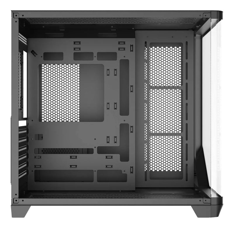 Gabinete Gamer Iceberg Crystal Wave L 7 Ventiladores Argb Negro