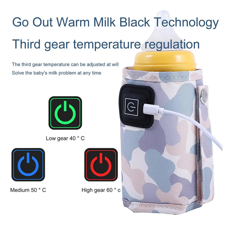 Calentador De Biberones Tetero Funda Bolsa Portátil Usb