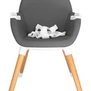 Silla De Comer Carestino Neo Gris Oscuro Doble Bandeja 2 En1