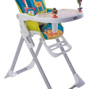Silla Comedor Bebé Portátil 2 En 1 Con Juguetes Color Azul Acero Selva