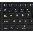 Teclado Plegable Inalámbrico Bluetooth Tk 1010 Color del teclado Negro