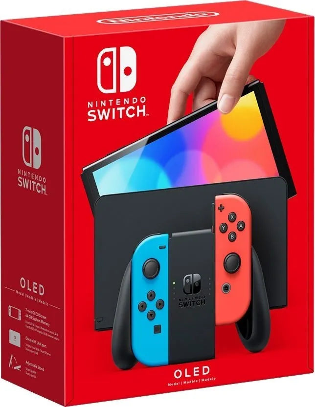 Nintendo Switch Oled 64gb Standard Color Rojo Azul Neón Color Rojo neón/Azul neón/Negro