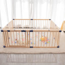 Parque Infantil De Madera Ultra Seguro Con Puerta