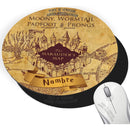 Pad Mouse Harry Potter Mapa Merodeador Nombre Personalizado Negro