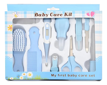 Kit Para Bebe 10 Piezas Azul Claro