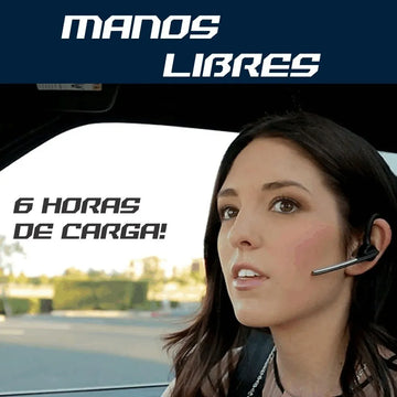 Manos Libres V8 Audífonos Especiales Conductor Carro Y Moto Negro