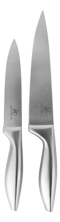 Set Cuchillos 2 Piezas Inoxidable Just Home Collection Plateado