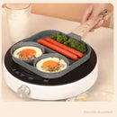 Sarten Antiadherente 3 Divisiones Huevos Arepas Carnes Gris