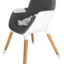Silla De Comer Carestino Neo Gris Oscuro Doble Bandeja 2 En1