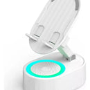 Soporte De Telefono Con Audio Por Induccion + Bluetooth +luz Disponible