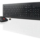Combo Teclado Y Mouse Inalámbrico Lenovo 510 Español Color Negro