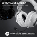 Diadema Gamer Logitech G Pro X 2 Wht, Lightspeed / Bluetooth Negro