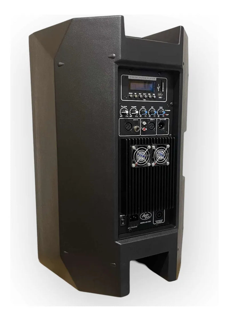 Parlante Activo Audio Sound 15.000w + Base 15 Pulgadas Negro