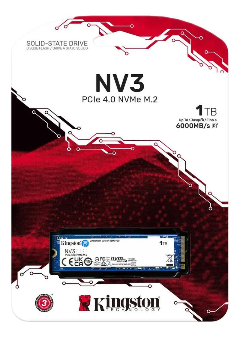 Unidad Sólida M.2 Kingston Nv3 1tb Azul Oscuro