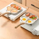 Sartén Para Huevos Fritos Forma De Corazón 3 Puestos Niños Beige